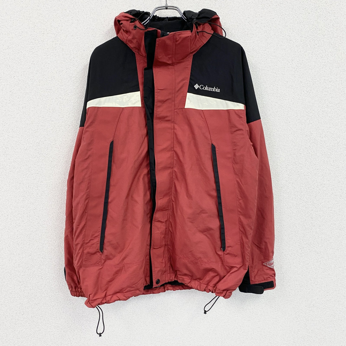 00s　Columbia　コロンビア　マウンテンパーカー　ナイロン　アクティブ　赤　レッド　Lサイズ　