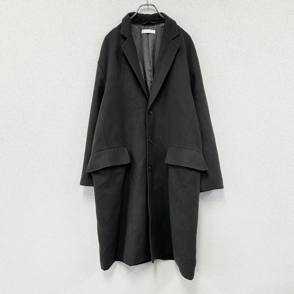 WYM　ウィム　チェスターコート/ロングコート　ダークグレー　Ｍサイズ　古着