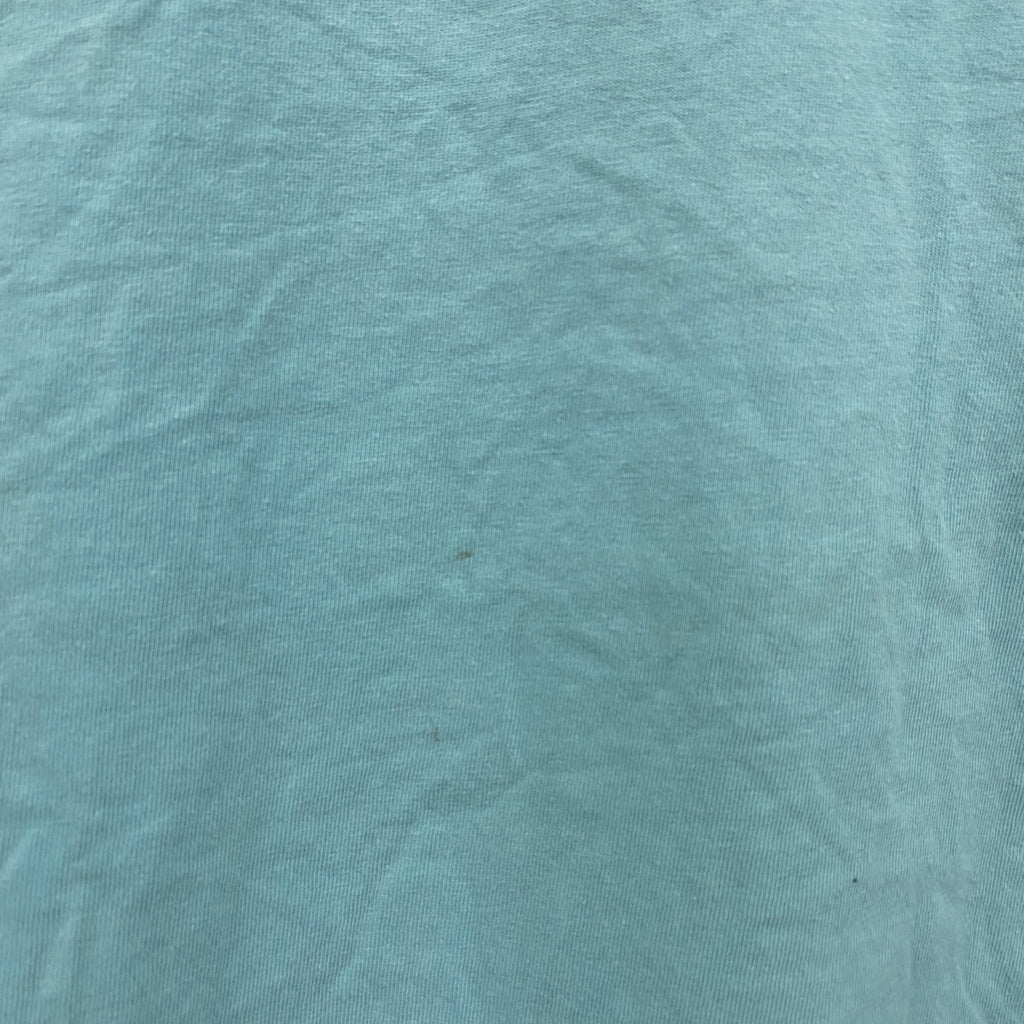 COMFORT COLORS　長袖プリントTシャツ　エメラルドグリーン　Mサイズ　古着