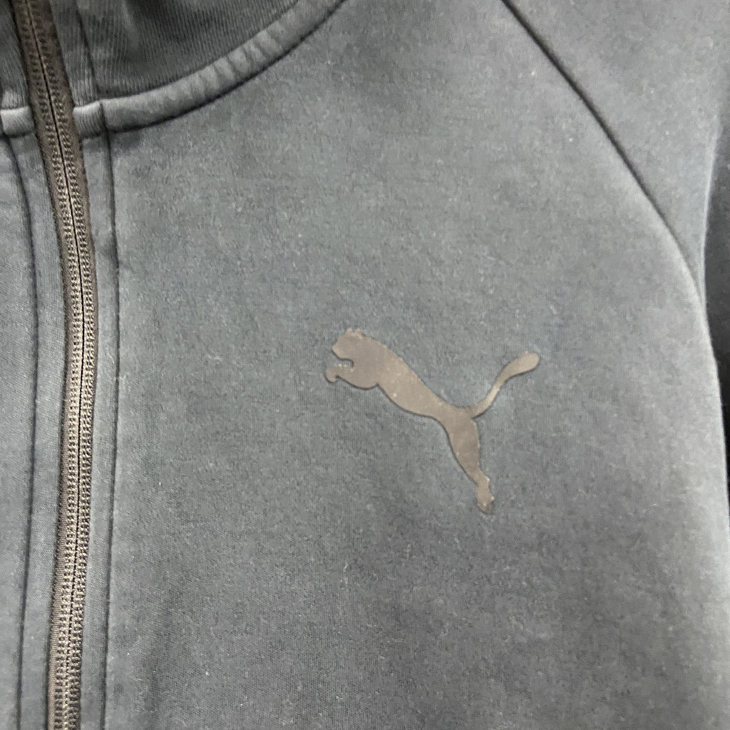 PUMA　プーマ　フルジップパーカー/フーディー　黒　ブラック　Lサイズ　古着