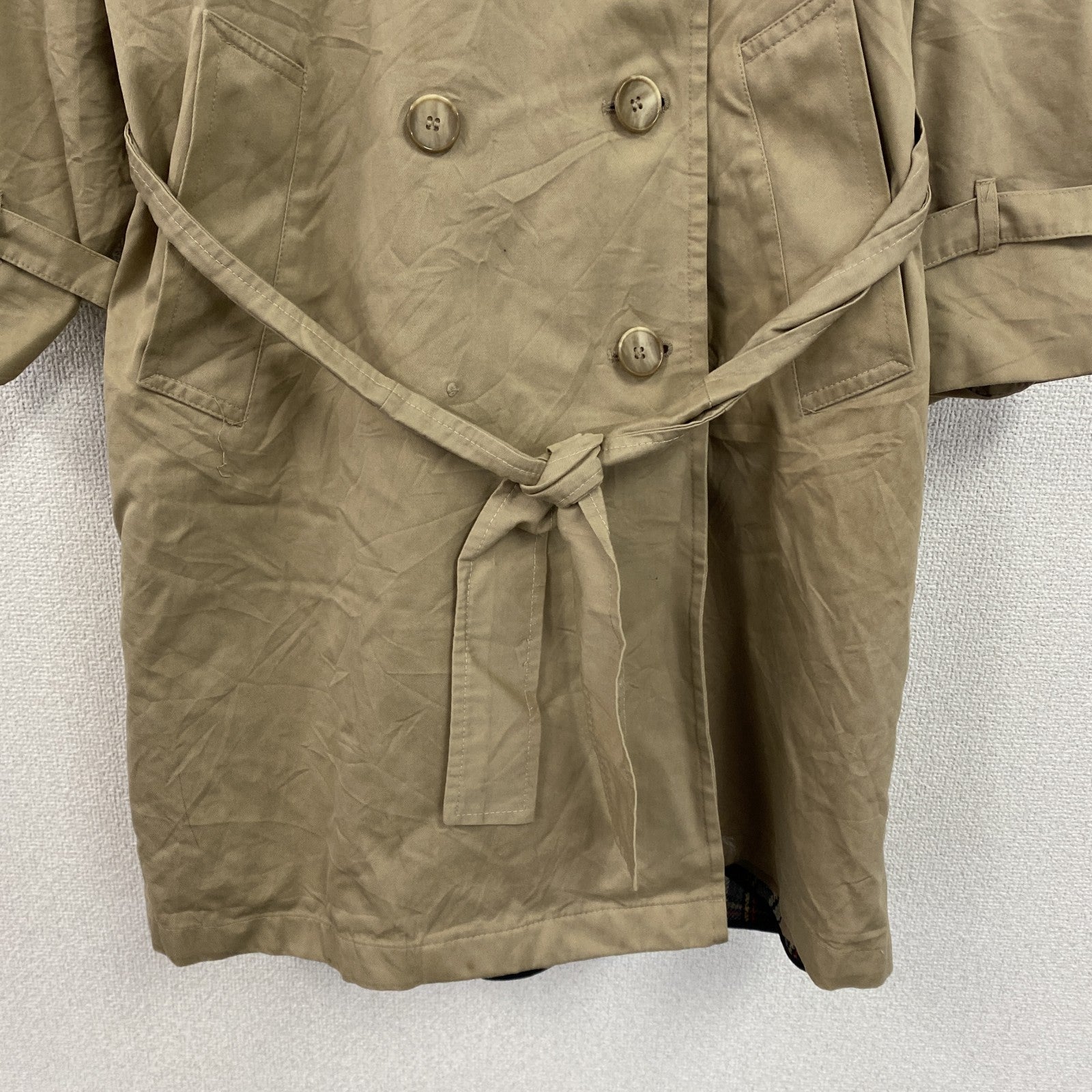 LONDON FOG　ロンドンフォグ　ダブルトレンチコート　ベージュ　8サイズ　古着
