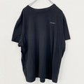 Eddie Bauer　半袖ビッグプリントTシャツ　ワンポイント　クルーネック　カジュアルデザイン　黒　ブラック　Lサイズ　古着