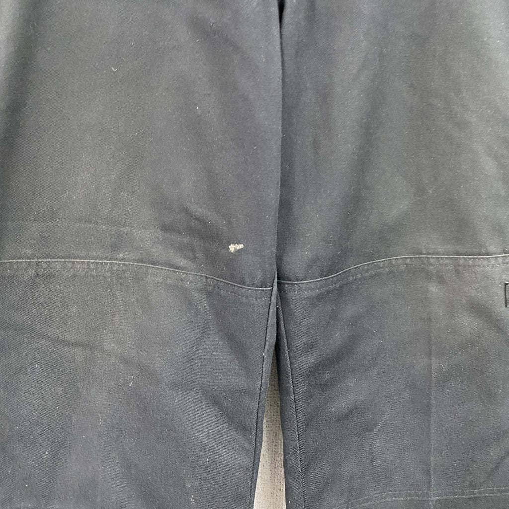 Dickies　ディッキーズ　ダブルニーワークパンツ　ジップフライ　ワンポイント　黒 ブラック　古着