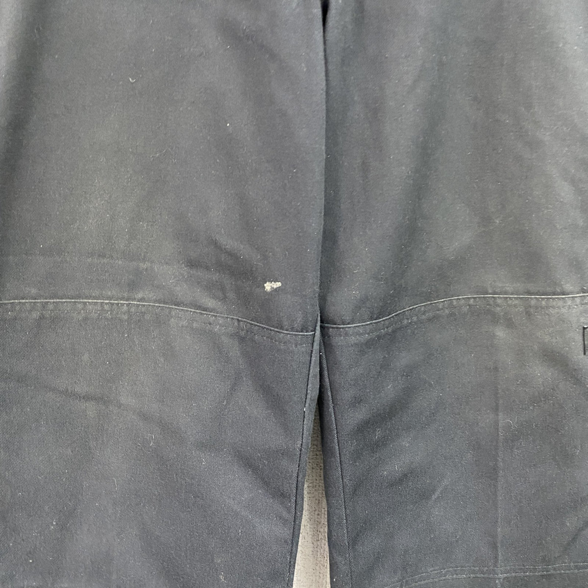 Dickies　ディッキーズ　ダブルニーワークパンツ　ジップフライ　ワンポイント　黒 ブラック　古着