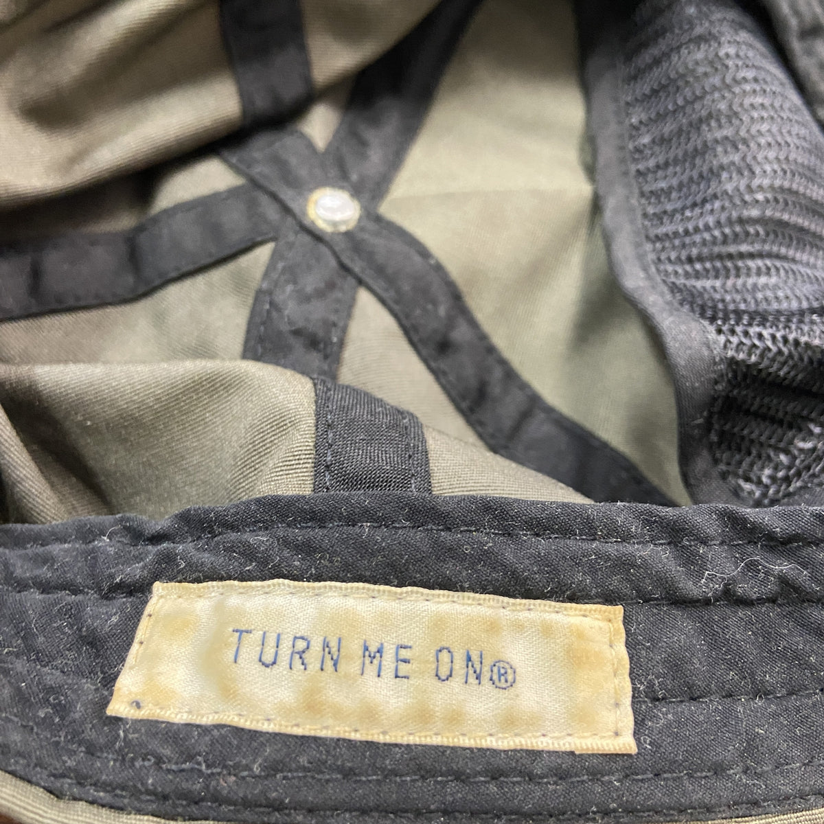 Yoshida Cap Int. TRUN MEON　6パネルキャップ　ベースボールキャップ　バイカラー　カーキ　古着