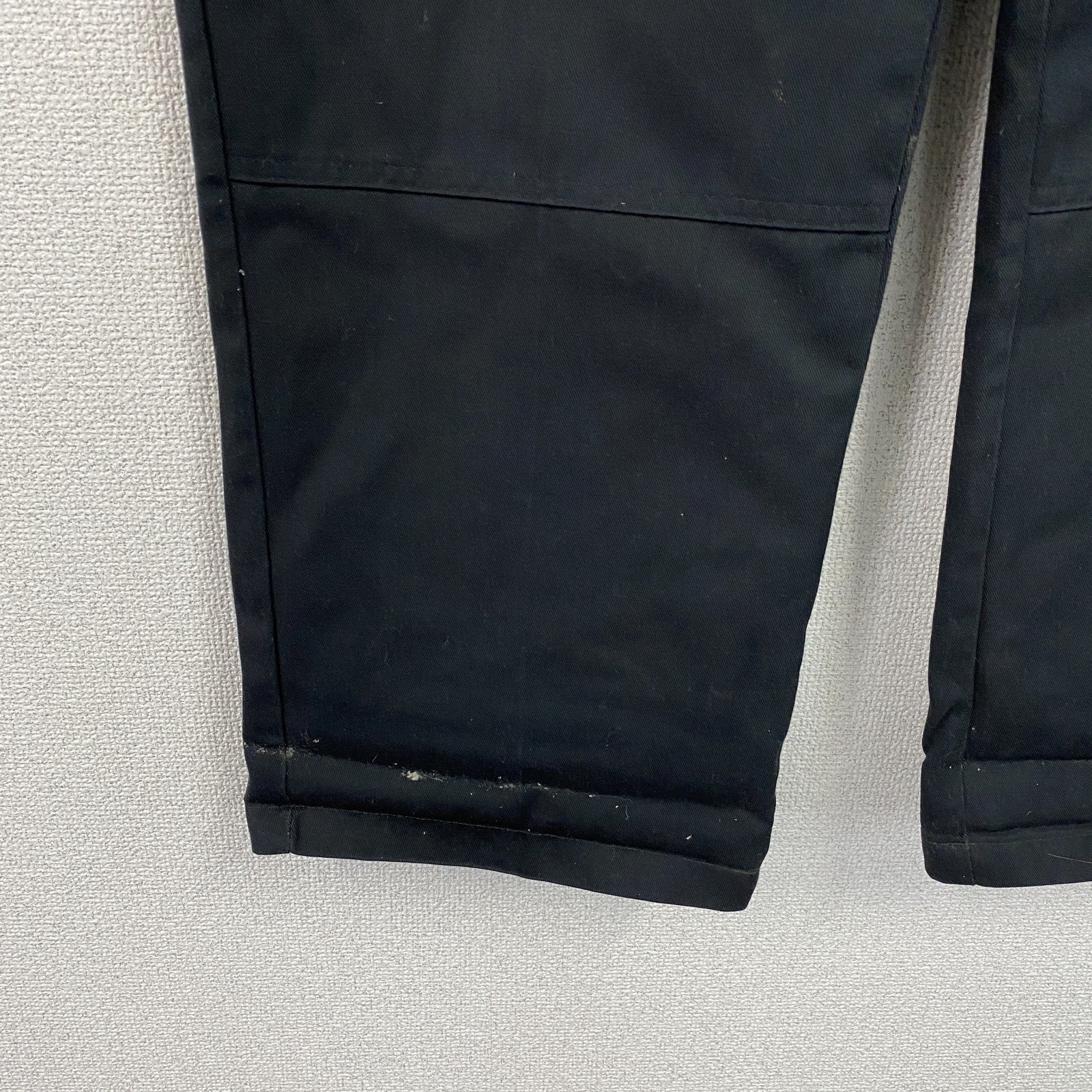 Dickies　ディッキーズ　ダブルニーワークパンツ　ジップフライ　ワンポイント　黒 ブラック　古着