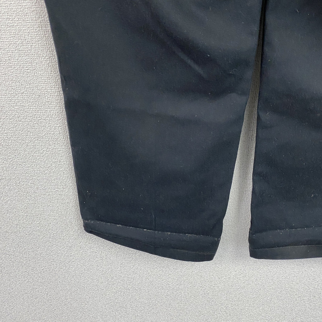 Dickies　ディッキーズ　ダブルニーワークパンツ　ジップフライ　ワンポイント　黒 ブラック　古着