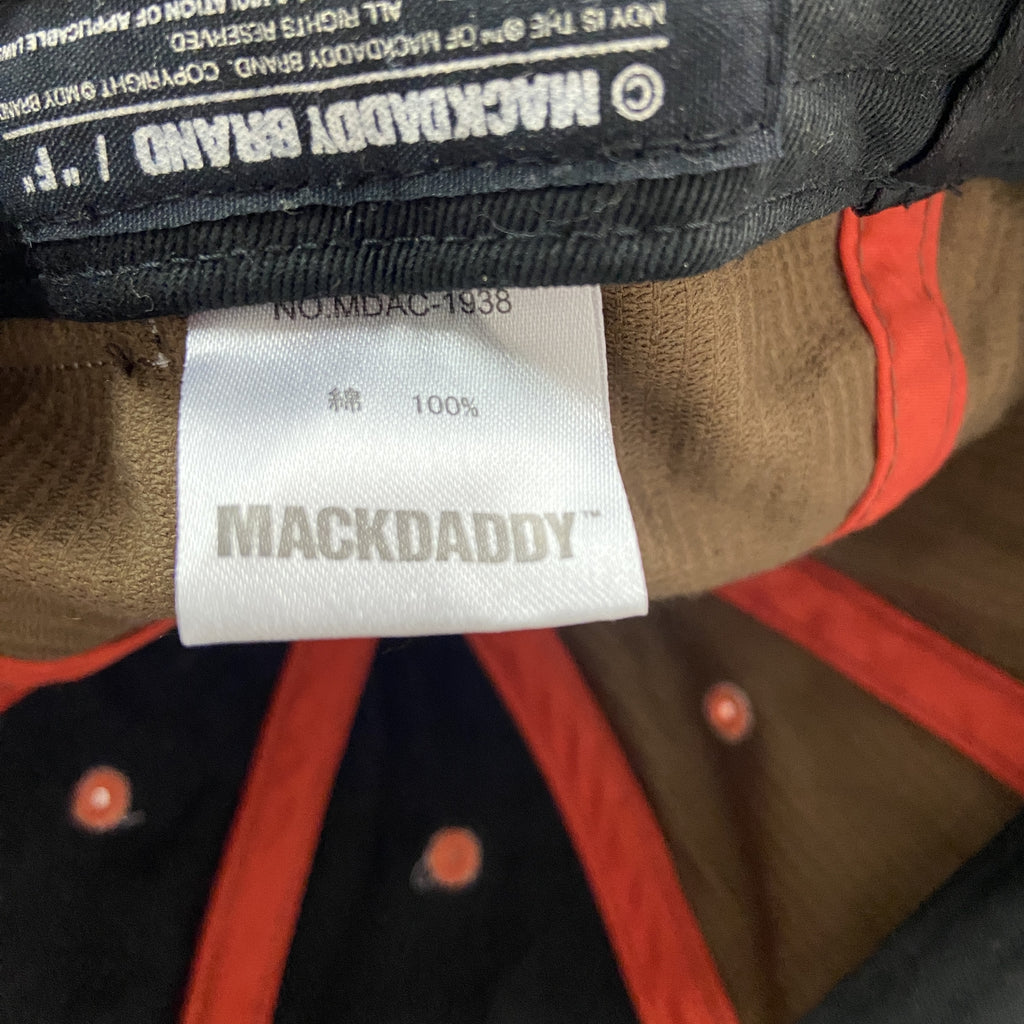 MACKDADDY　6パネルキャップ　ベースボールキャップ　コーデュロイ　茶色　ブラウン　古着