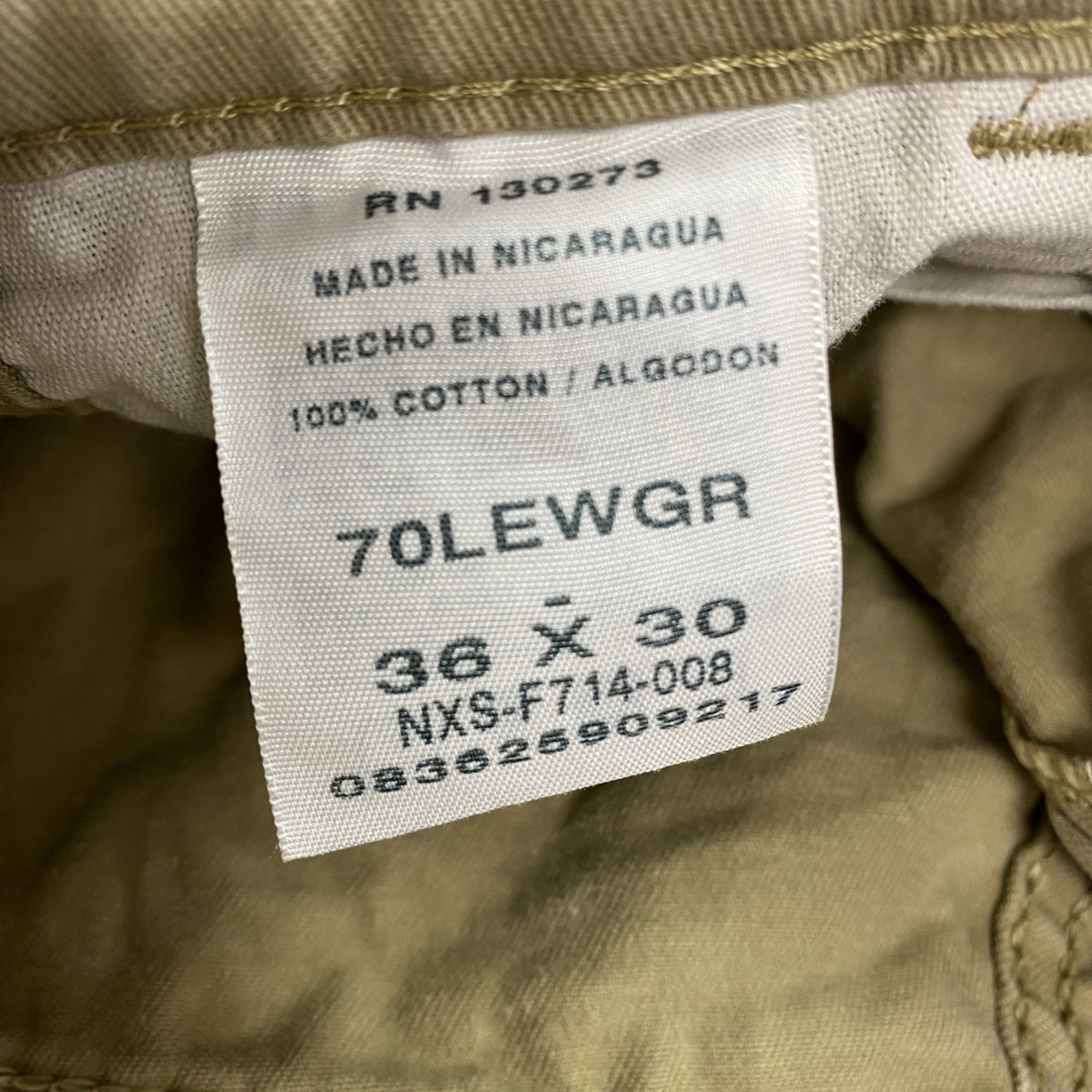 Wrangler　ラングラー　カーゴパンツ　ジップフライ　ベージュ　W36サイズ　古着