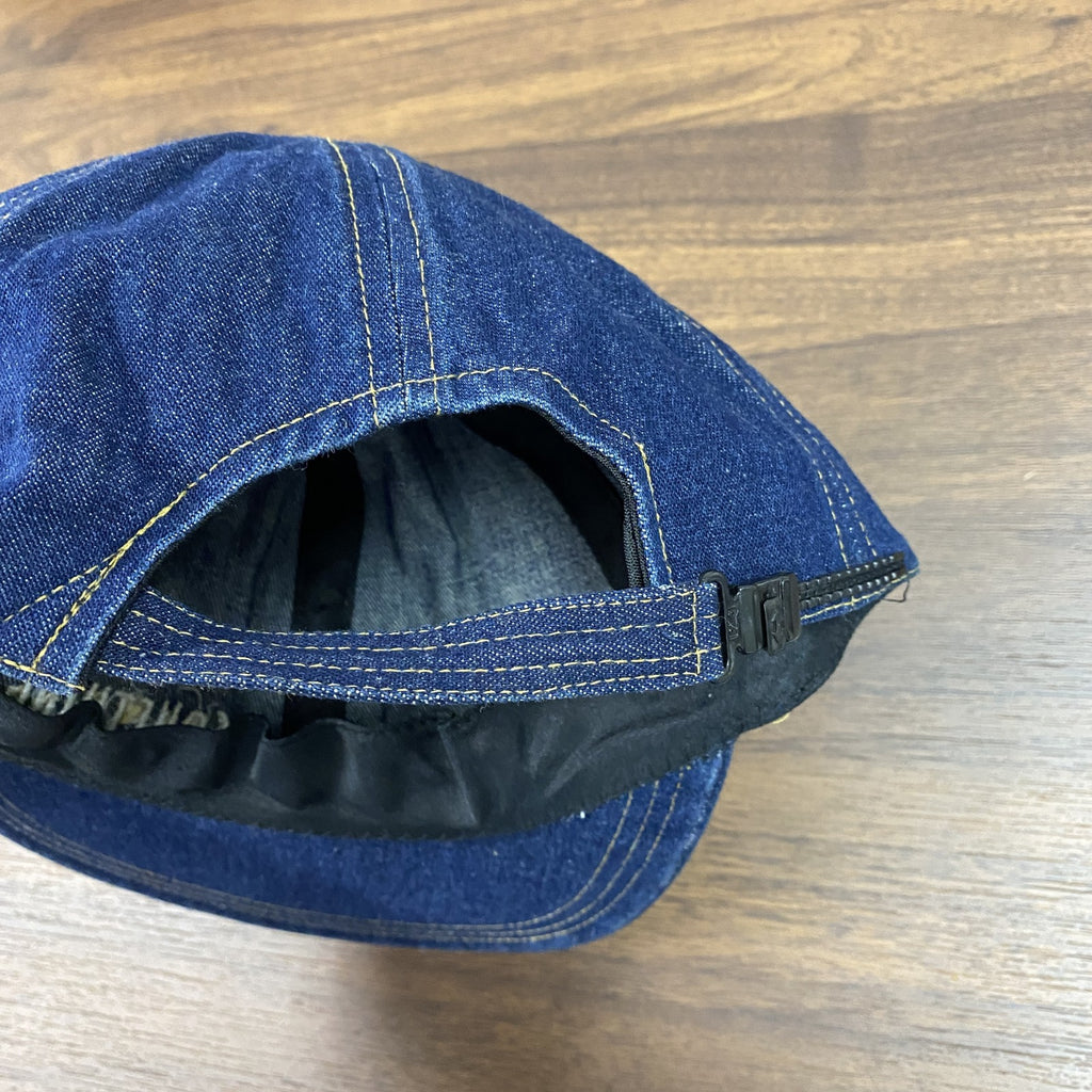 SOMETHING　サムシング　デニム6パネルキャップ　ベースボールキャップ　インディゴ　　古着