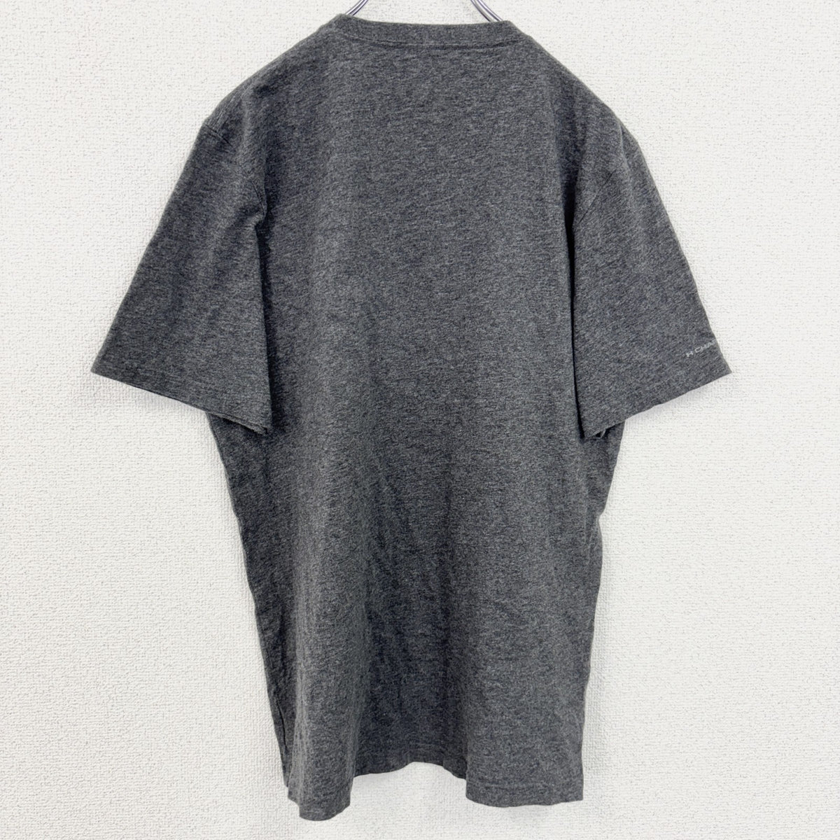 UNDER ARMOUR アンダーアーマー　半袖プリントTシャツ　グレー　灰色　クルーネック　コットン　Lサイズ　古着