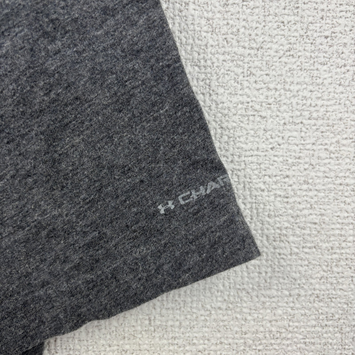 UNDER ARMOUR アンダーアーマー　半袖プリントTシャツ　グレー　灰色　クルーネック　コットン　Lサイズ　古着