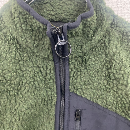 LAND’S END　ランズエンド　フリースジャケット/ボアジャケット　ポケット付き　緑　グリーン　Sサイズ