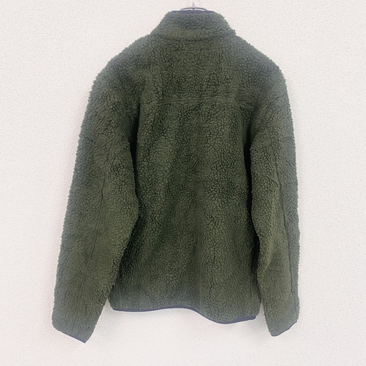 LAND’S END　ランズエンド　フリースジャケット/ボアジャケット　ポケット付き　緑　グリーン　Sサイズ