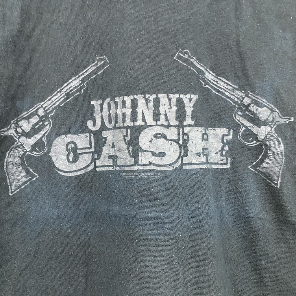 Starworld　JOHNNY CASH　半袖プリントTシャツ　黒　ブラック　Mサイズ　古着
