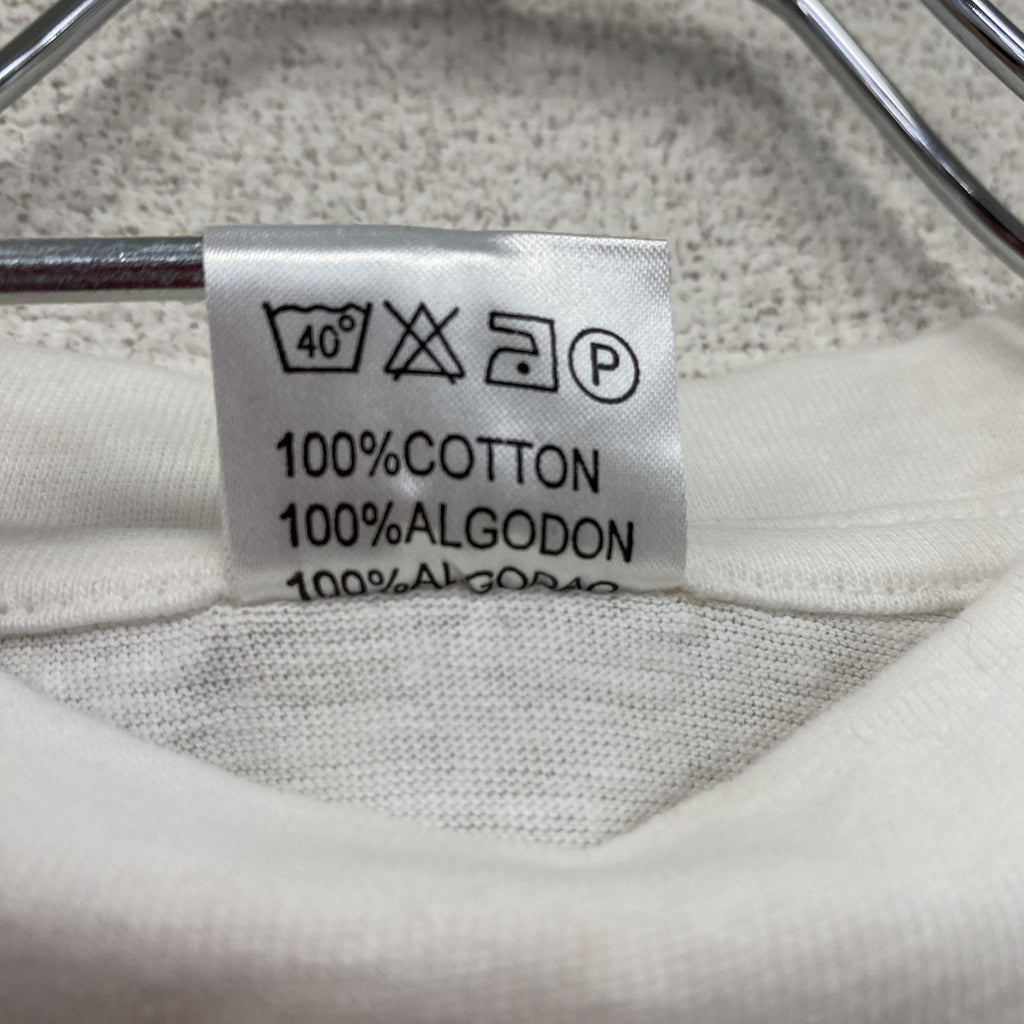 ～00s　COTTON SPORT　半袖プリントTシャツ　人物T　ヴィンテージ　白　ホワイト　Lサイズ　古着