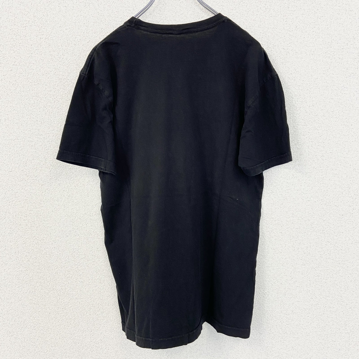 RIOT SOCIETY　半袖プリントTシャツ　クルーネック　エスニックデザイン　黒　ブラック　レトロ　Mサイズ　古着