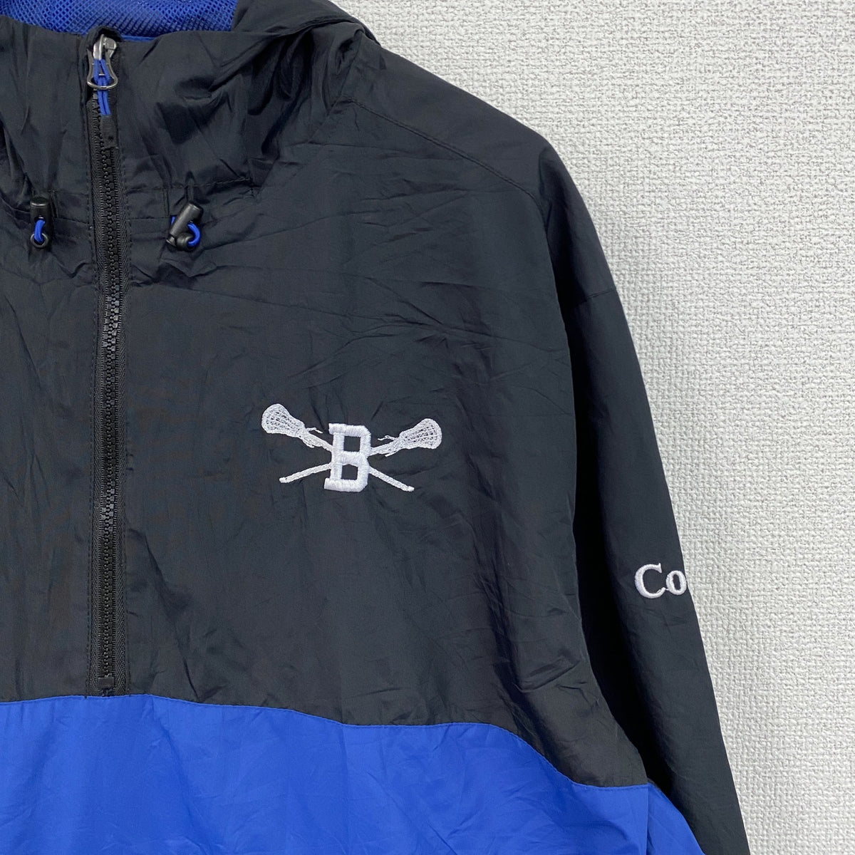 Sport-Tek　アノラックパーカー　ハーフジッププルオーバージャケット　_　ブラック　XLサイズ　古着