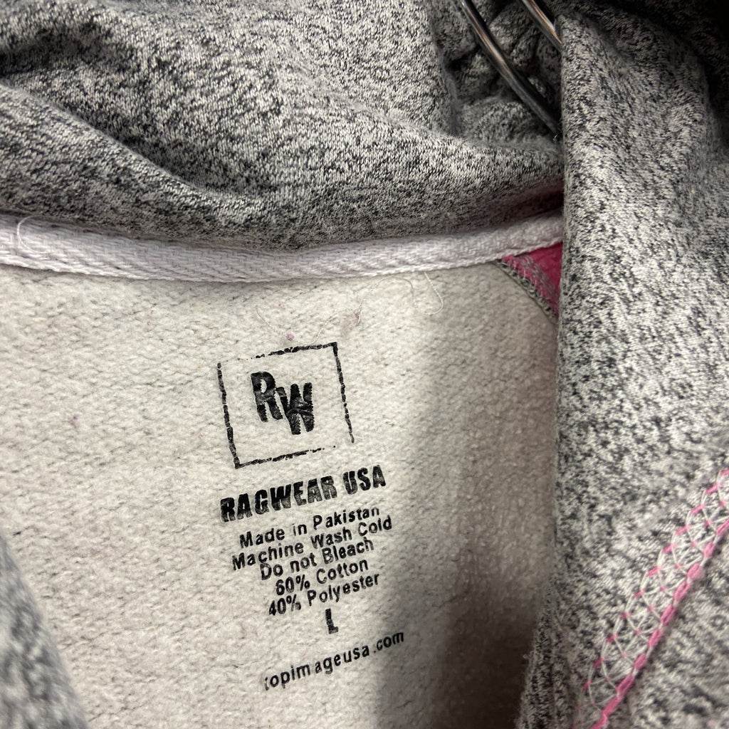 RAGWEAR USA　スウェットパーカー/フーディー　灰色　グレー　Lサイズ　古着