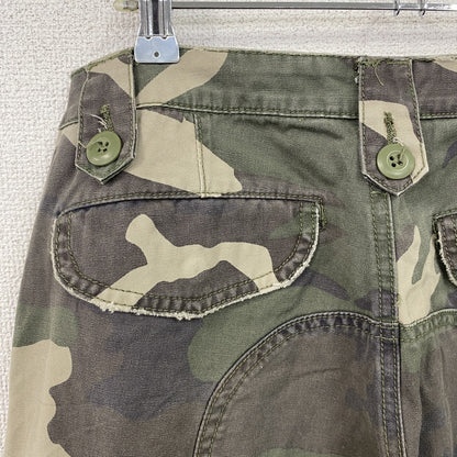 Abercrombie＆Fitch　アバクロ　カーゴパンツ　迷彩　カモフラ柄　カーキ　2サイズ