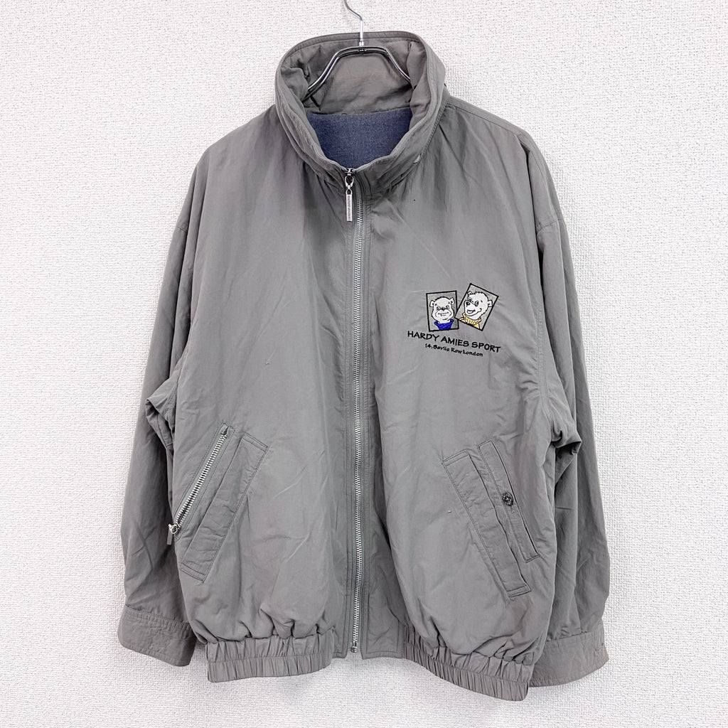 HARDY AIMIES　ハーディエイミス　ブルゾン/スイングトップ　灰色　グレー　Lサイズ　古着