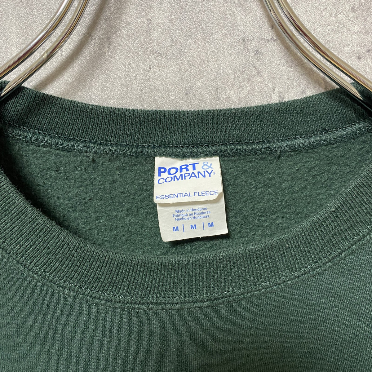 PORT＆COMPANY　スウェット/トレーナー　音符　ツーフェイス　仮面　緑　グリーン　Mサイズ　古着