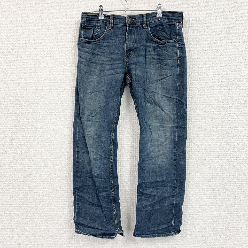 Levi’s　リーバイス　SIGNATURE　デニムパンツ/ジーンズ　ジップフライ　縦落ち　インディゴ　W32サイズ　古着