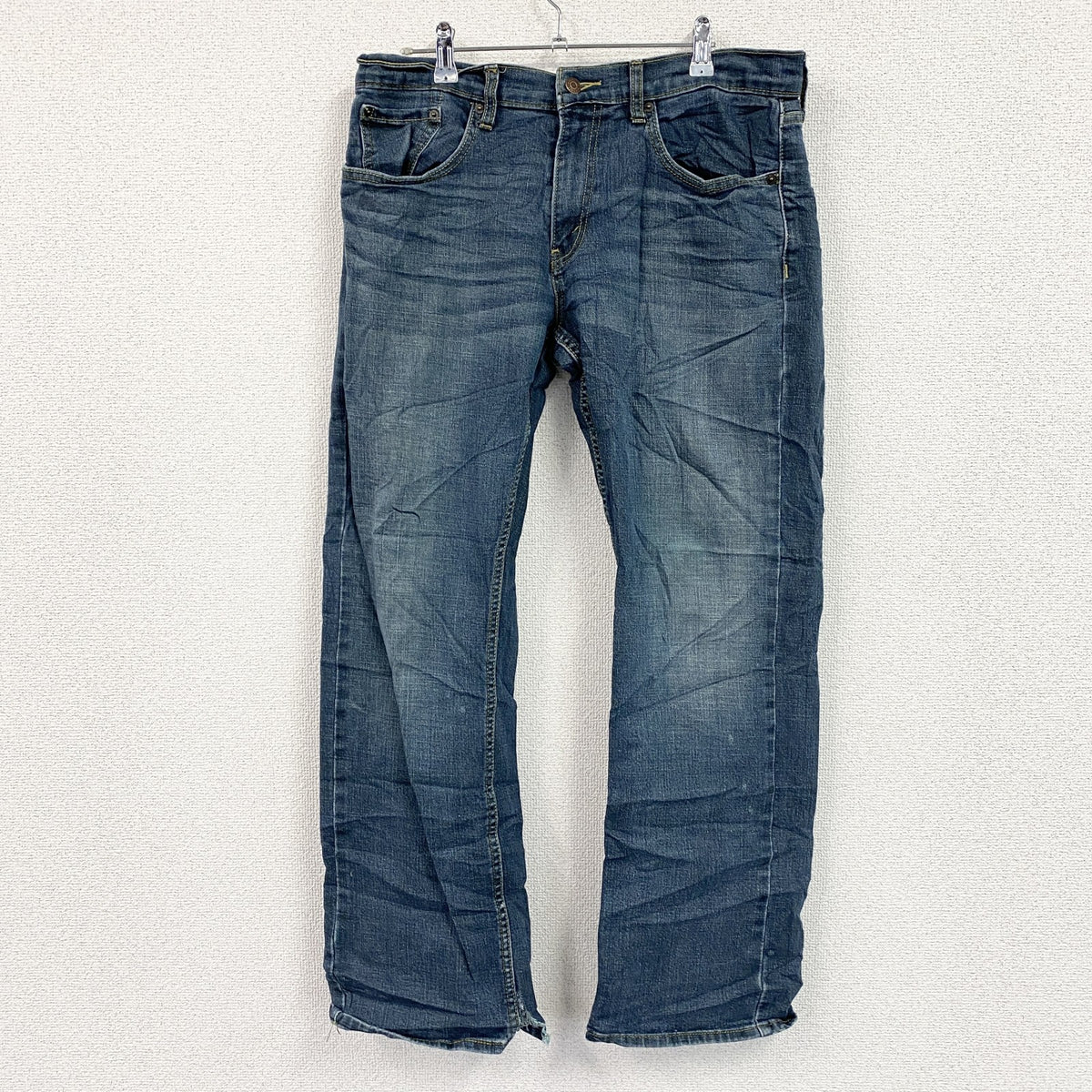 Levi’s　リーバイス　SIGNATURE　デニムパンツ/ジーンズ　ジップフライ　縦落ち　インディゴ　W32サイズ　古着