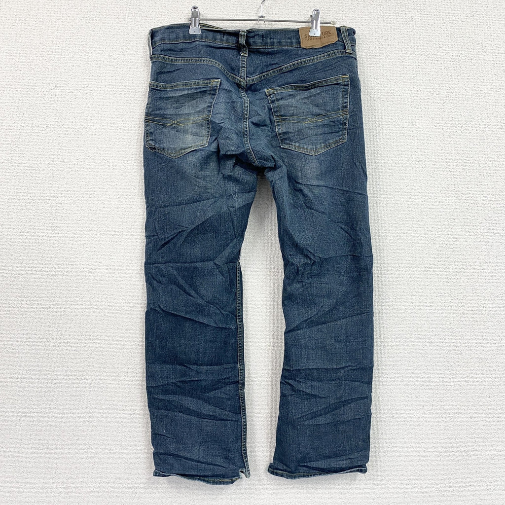 Levi’s　リーバイス　SIGNATURE　デニムパンツ/ジーンズ　ジップフライ　縦落ち　インディゴ　W32サイズ　古着