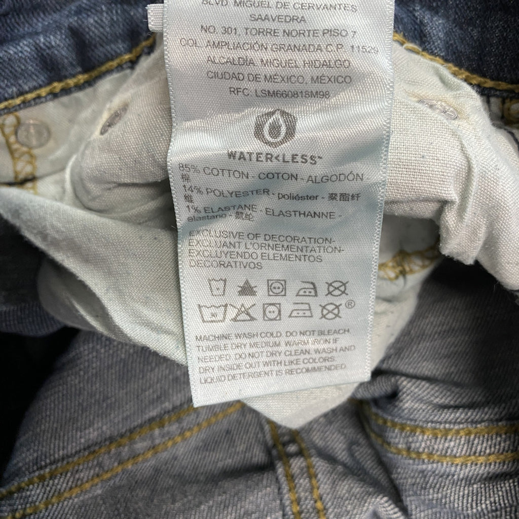 Levi’s　リーバイス　SIGNATURE　デニムパンツ/ジーンズ　ジップフライ　縦落ち　インディゴ　W32サイズ　古着
