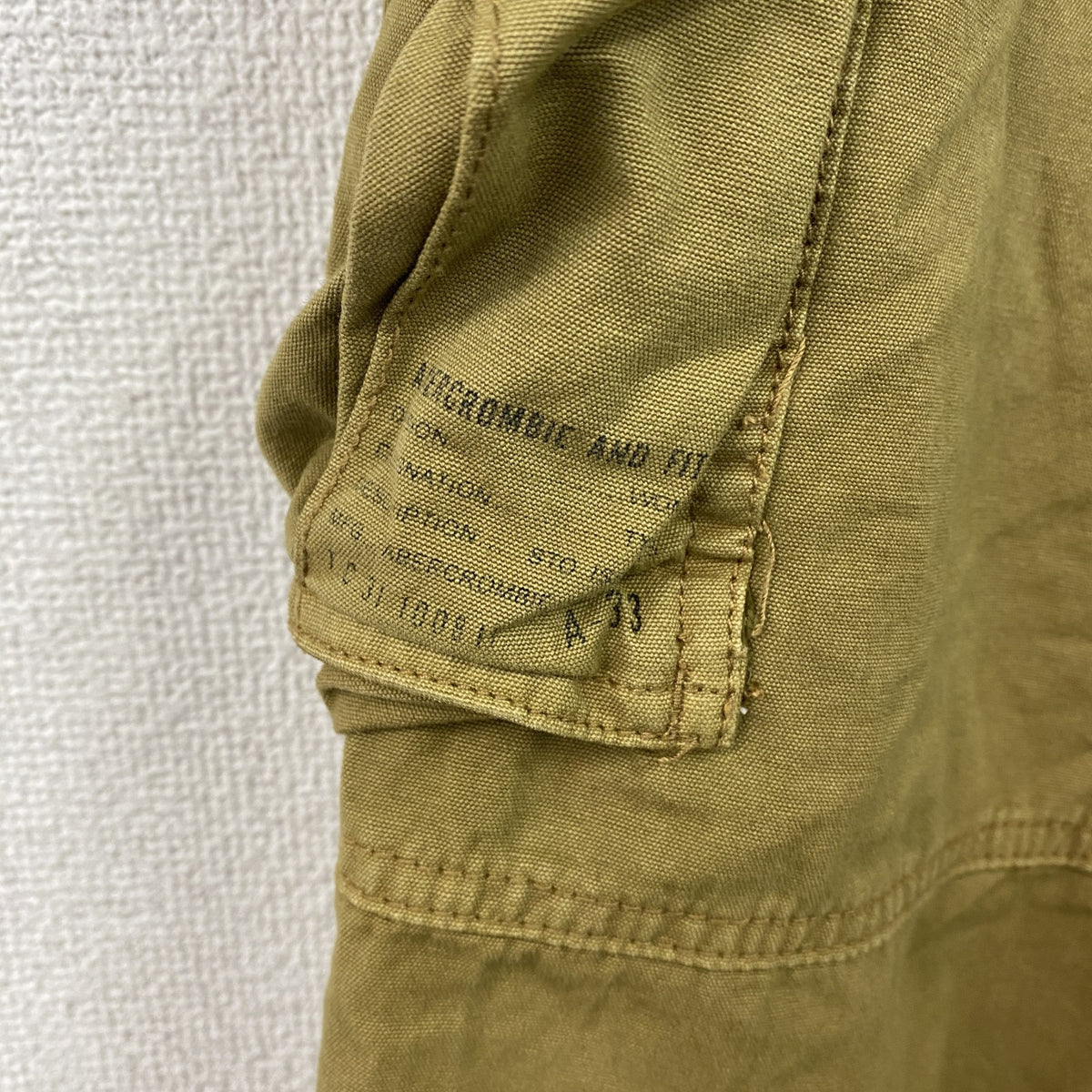 Abercrombie＆Fitch　アバクロ　カーゴパンツ　ベージュ　2サイズ　古着