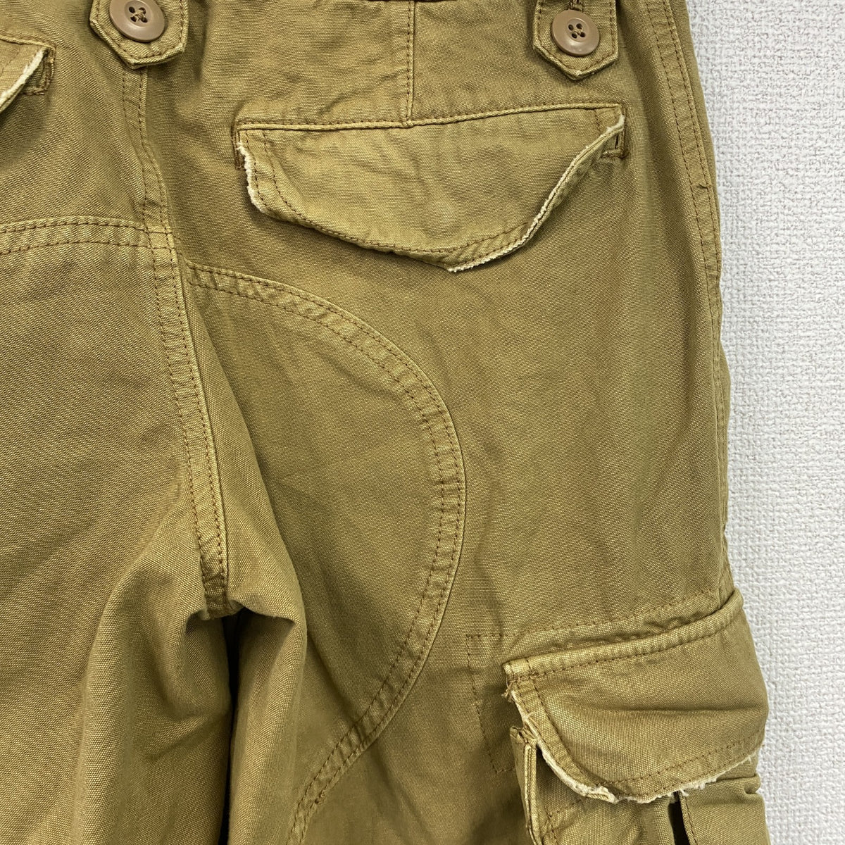 Abercrombie＆Fitch　アバクロ　カーゴパンツ　ベージュ　2サイズ　古着