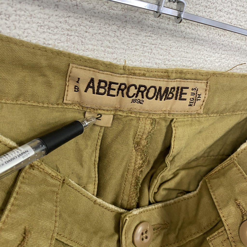 Abercrombie＆Fitch　アバクロ　カーゴパンツ　ベージュ　2サイズ　古着