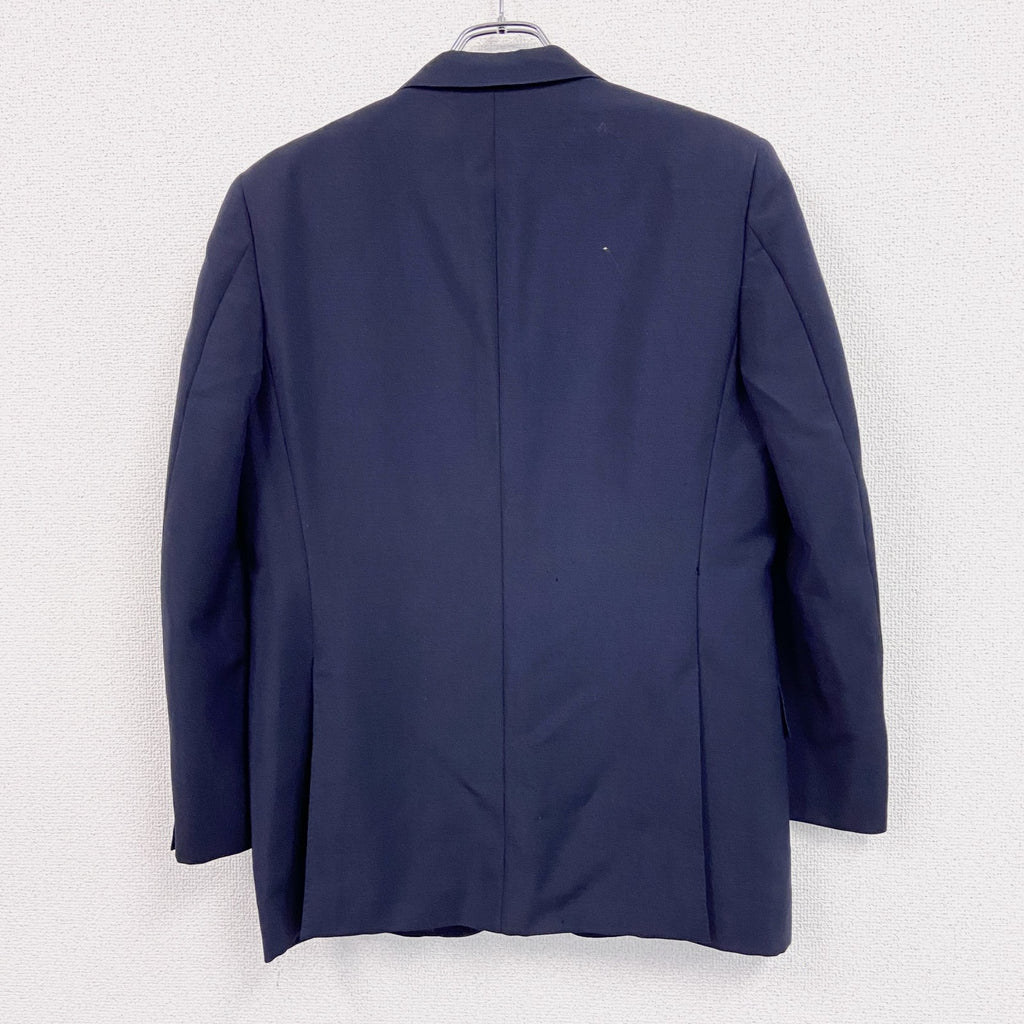 BALENCIAGA　バレンシアガ　テーラードジャケット　ブレザー　紺ブレ　ノッチドラペル　紺　ネイビー　古着