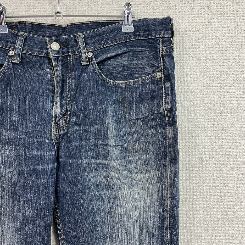 Levi’s　リーバイス　514　デニムパンツ/ジーンズ　ジップフライ　縦落ち　インディゴ　W34サイズ　古着