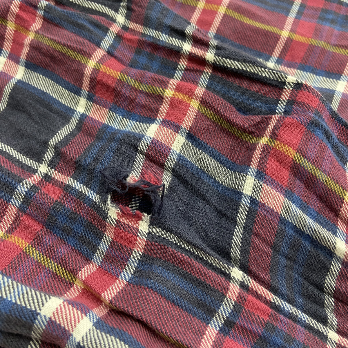 CHAPS　チャップス　長袖シャツ　チェック柄　マルチカラー　LLサイズ メンズ コットン ポリエステル 古着