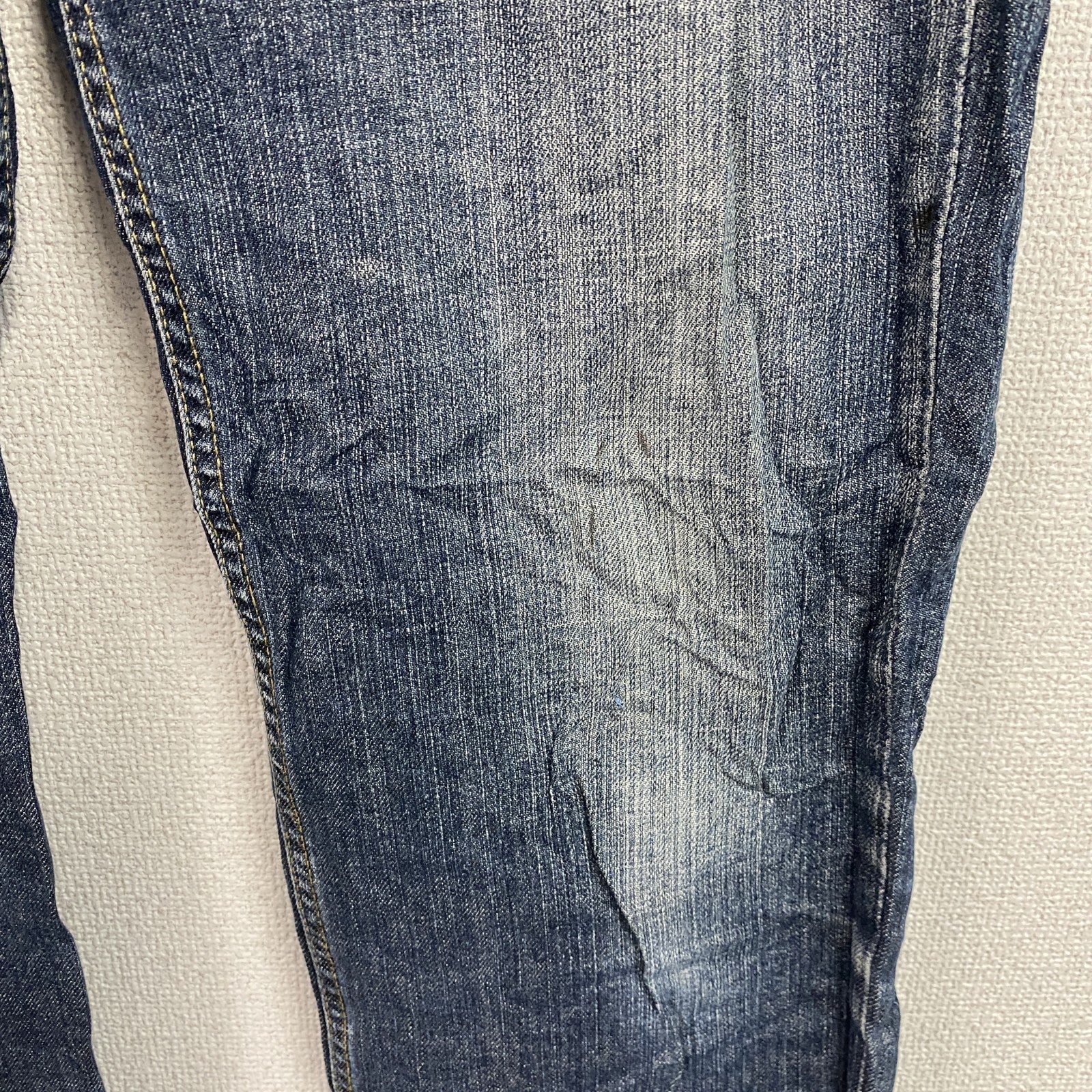 Levi’s　リーバイス　514　デニムパンツ/ジーンズ　ジップフライ　縦落ち　インディゴ　W34サイズ　古着