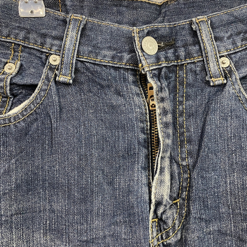 Levi’s　リーバイス　514　デニムパンツ/ジーンズ　ジップフライ　縦落ち　インディゴ　W34サイズ　古着