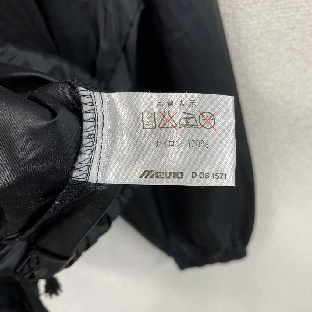 RUNBIRD　MIZUNO　ランバード　ミズノ　ナイロンプルオーバージャケット　黒　ブラック　Mサイズ ウインドブレーカー ナイロンアウター メンズ 古着