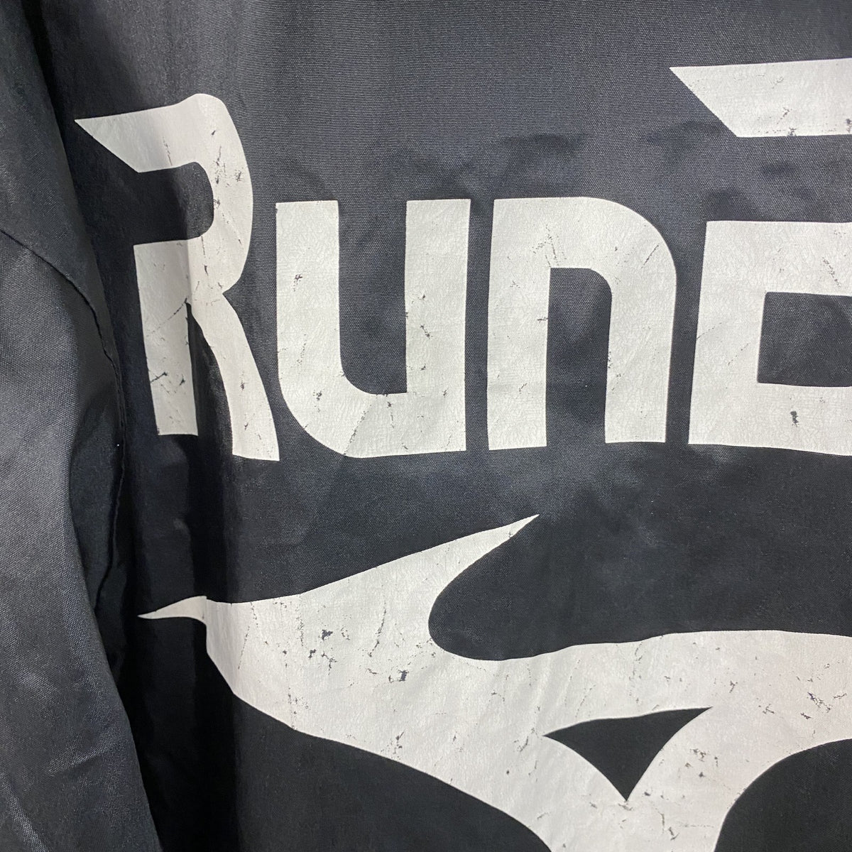RUNBIRD　MIZUNO　ランバード　ミズノ　ナイロンプルオーバージャケット　黒　ブラック　Mサイズ ウインドブレーカー ナイロンアウター メンズ 古着