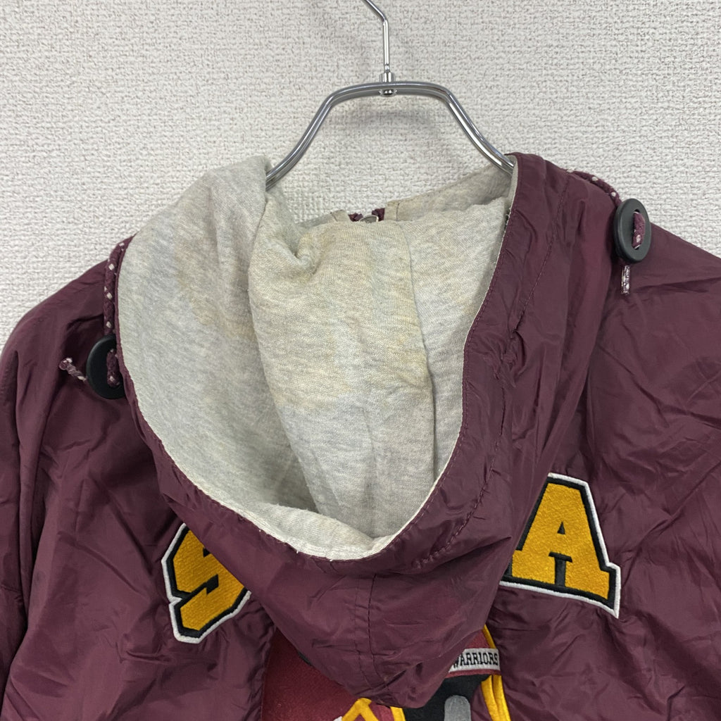 90s　Holloway　ホロウェイ　NFL　Redskins　フルジップナイロンジャケット　ヴィンテージ　ボルドー　Mサイズ　古着
