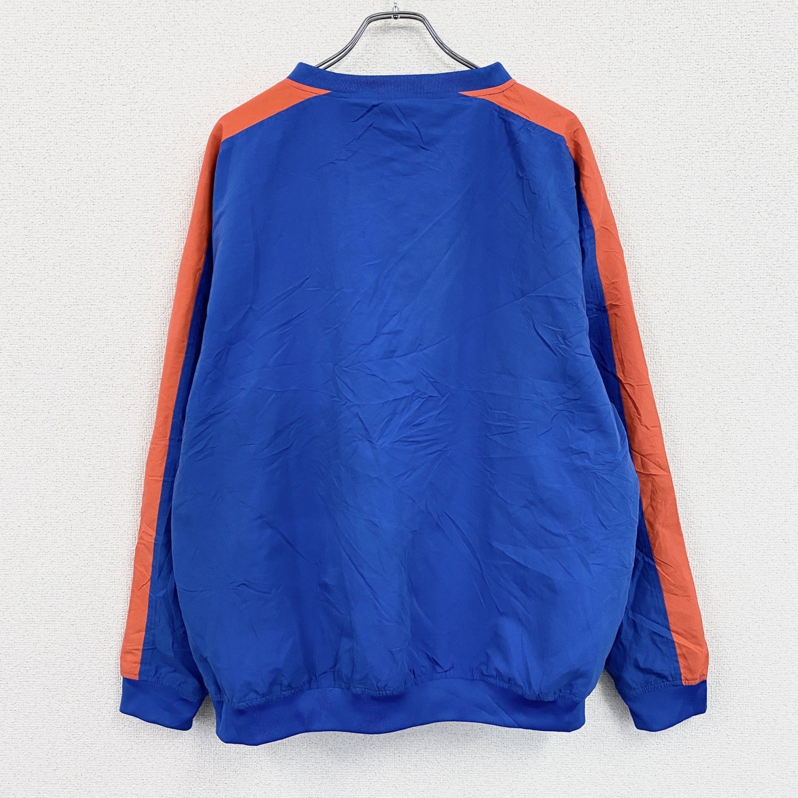 KNIGHTS APPAREL　プルオーバージャケット　カレッジロゴ　あーリプリント　青　ブルー　Lサイズ　古着