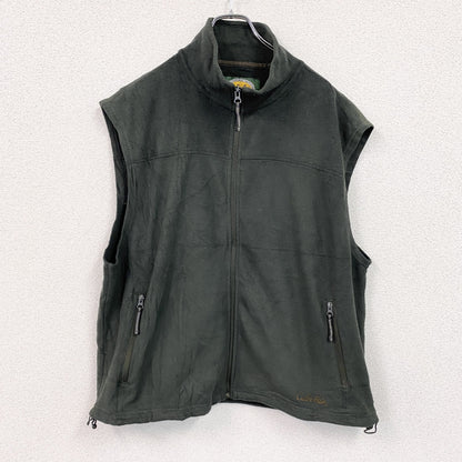Cabela’ｓ　カベラス　フリースベスト/ボアベスト　刺ロゴ　無地　緑　グリーン　XLサイズ