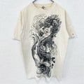 フルーツオブザルーム　半袖両面ビッグプリントTシャツ　ドラゴン　龍　武者　和柄　ヴィンテージ　Lサイズ　古着