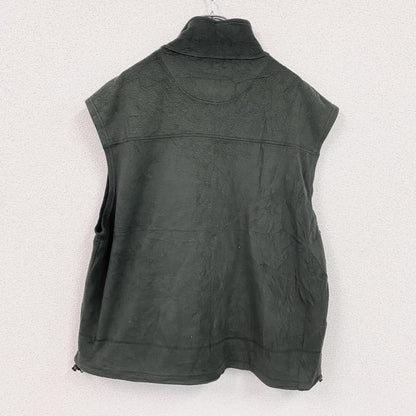 Cabela’ｓ　カベラス　フリースベスト/ボアベスト　刺ロゴ　無地　緑　グリーン　XLサイズ