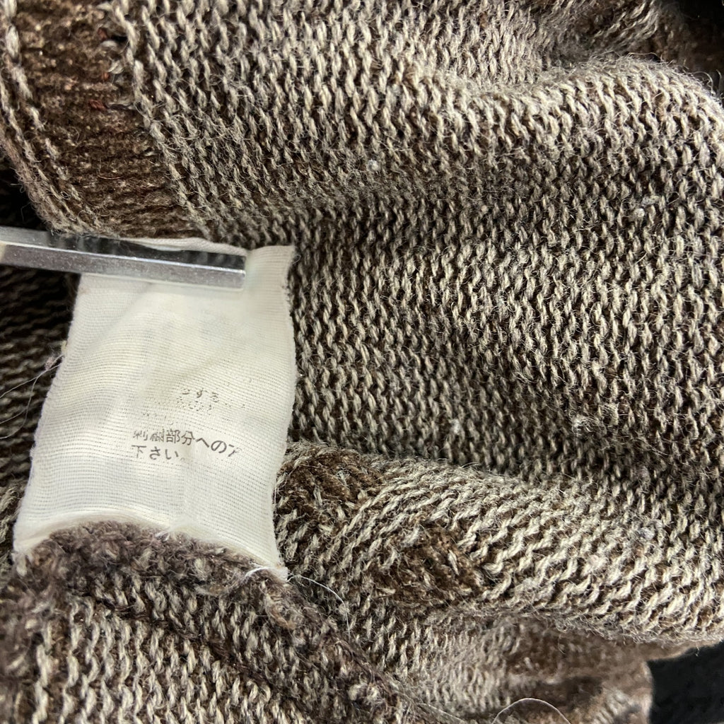 90s～　GIANNI VALENTINO　ジャンニ ヴァレンティノ　アクリルニットセーター　茶色　ブラウン　Mサイズ　　ヴィンテージ　古着