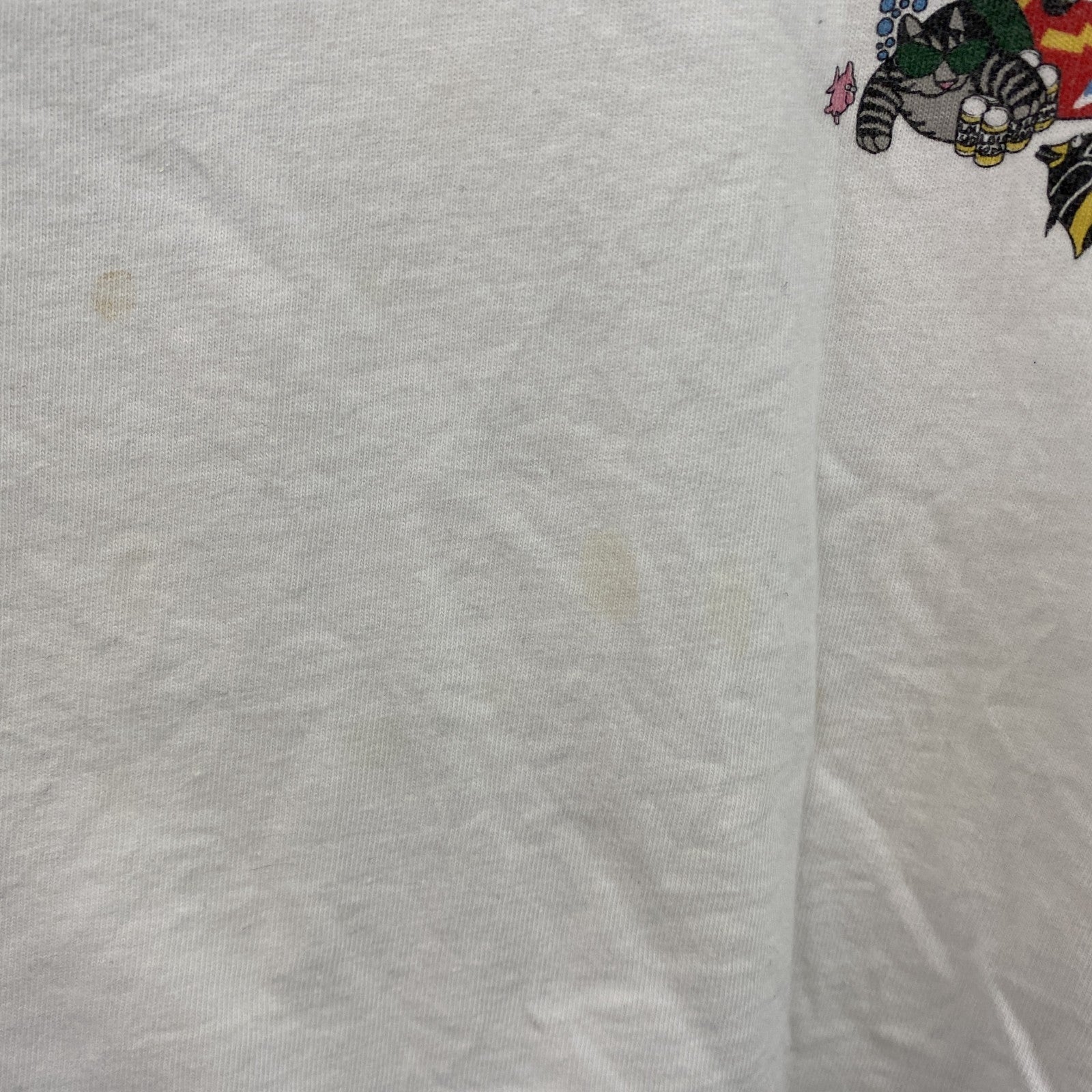 80s～　Crazy Shirts　クレイジーシャツ　半袖プリントTシャツ　シングルステッチ　両面プリント　白　ホワイト　Mサイズ　　ヴィンテージ　古着
