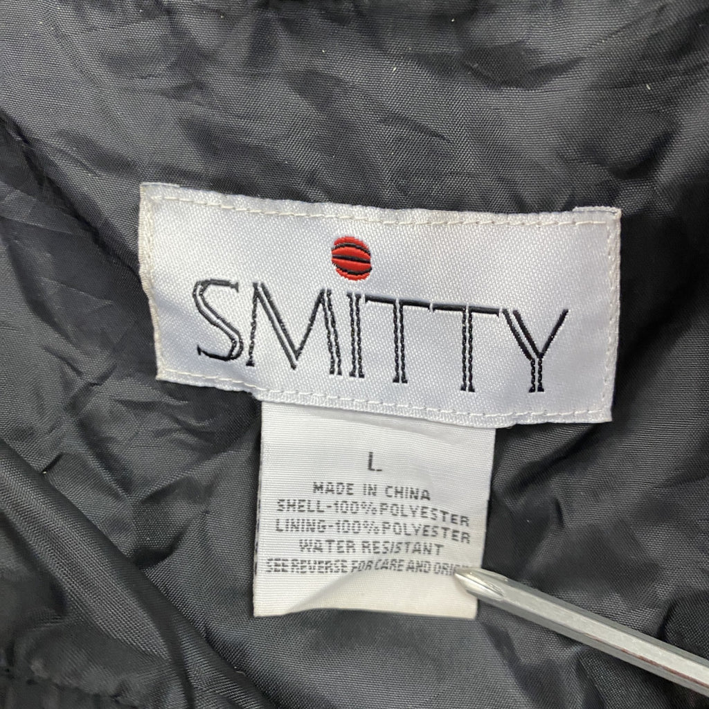 SMITTY　スミッティ　ハーフジッププルオーバージャケット　刺繍ロゴ　黒　ブラック　Lサイズ　古着