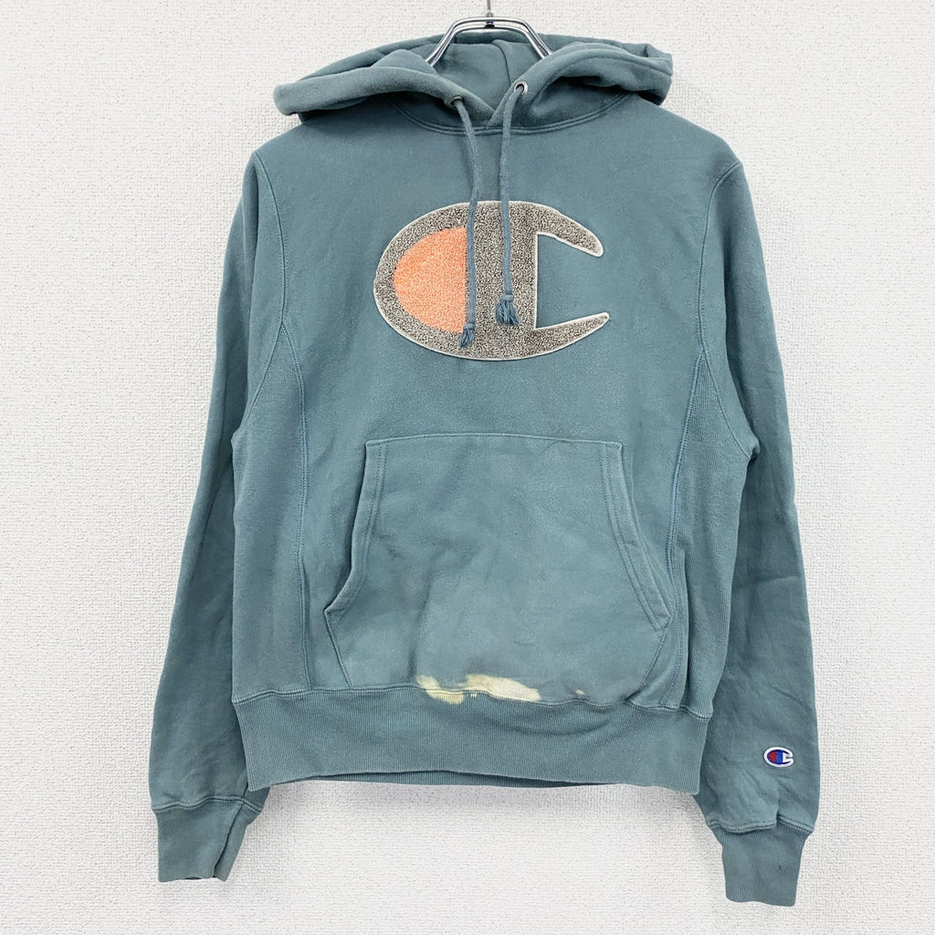 Champion　チャンピオン　リバースウィーブ　スウェットパーカー/フーディー　モスグリーン　XSサイズ　古着