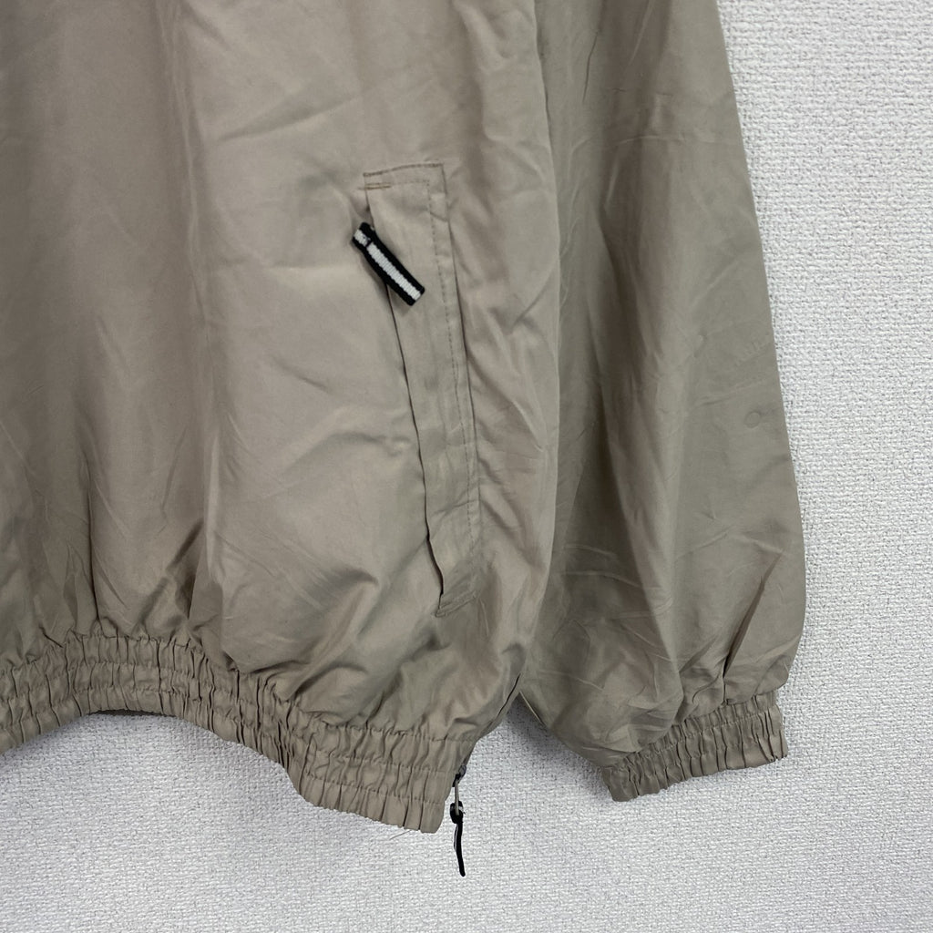 80s～　TRES BIEN　トレビアン　ハーフジッププルオーバージャケット　比翼仕立て　ベージュ　Lサイズ　　ヴィンテージ　古着